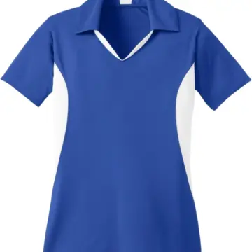 Royal Blue Polo Shirt with Contrast Side Panels