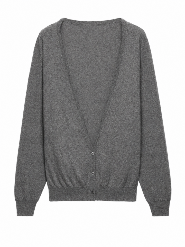 Heather Grey Longline Cardigan